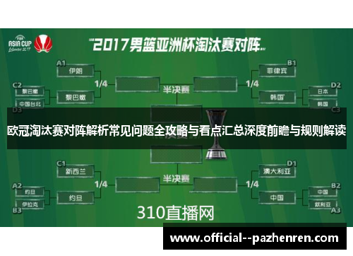 欧冠淘汰赛对阵解析常见问题全攻略与看点汇总深度前瞻与规则解读